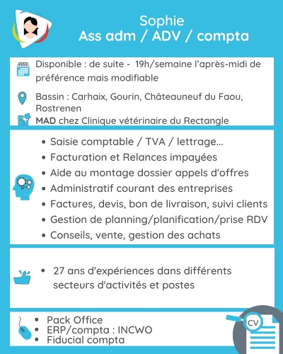 Sophie salariee disponible